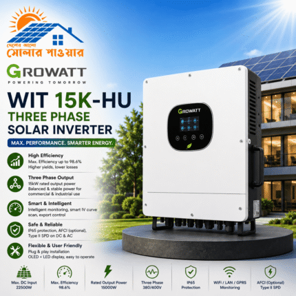 Growatt WIT 15K-HU Three Phase Solar Inverter