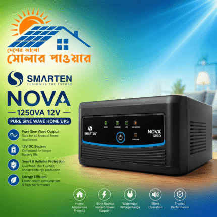 Smarten Nova 1250VA 12V Pure Sine Wave Home UPS